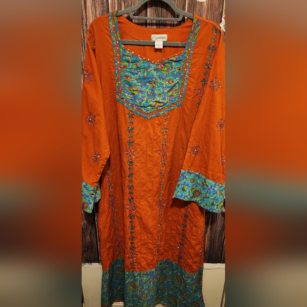 SIGNATURE JMB VINTAGE INDIAN DRESS